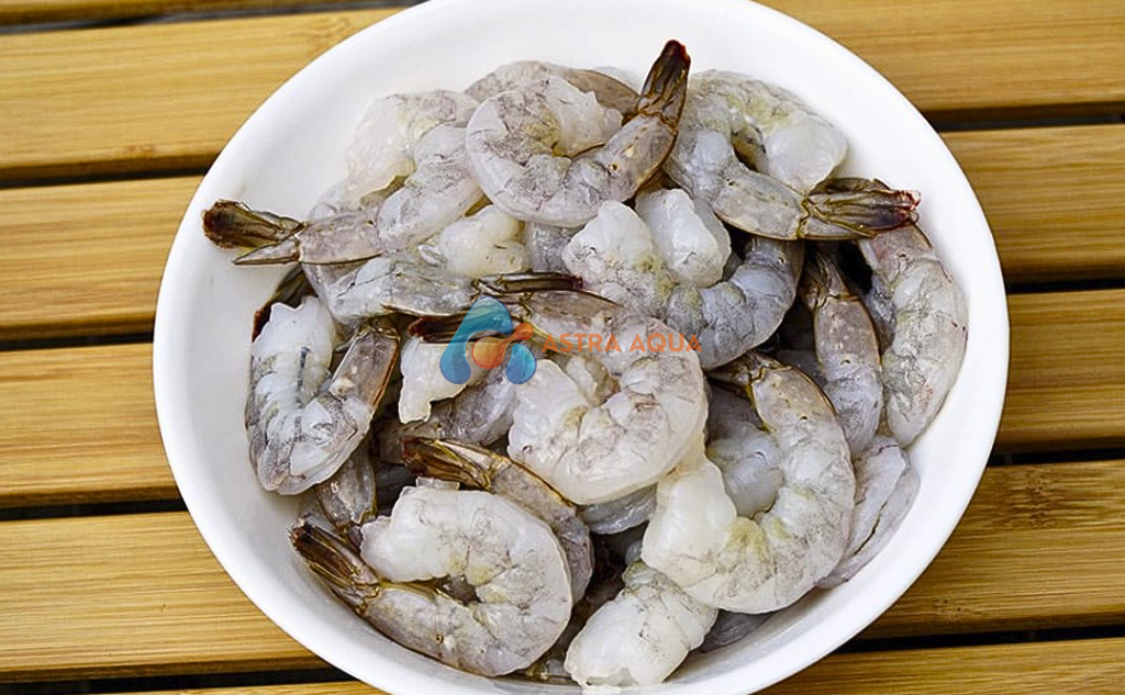 Tôm Thẻ Chân Trắng Lột vỏ, bỏ chỉ đen