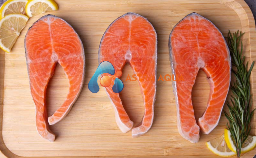 cá hồi cắt khoanh