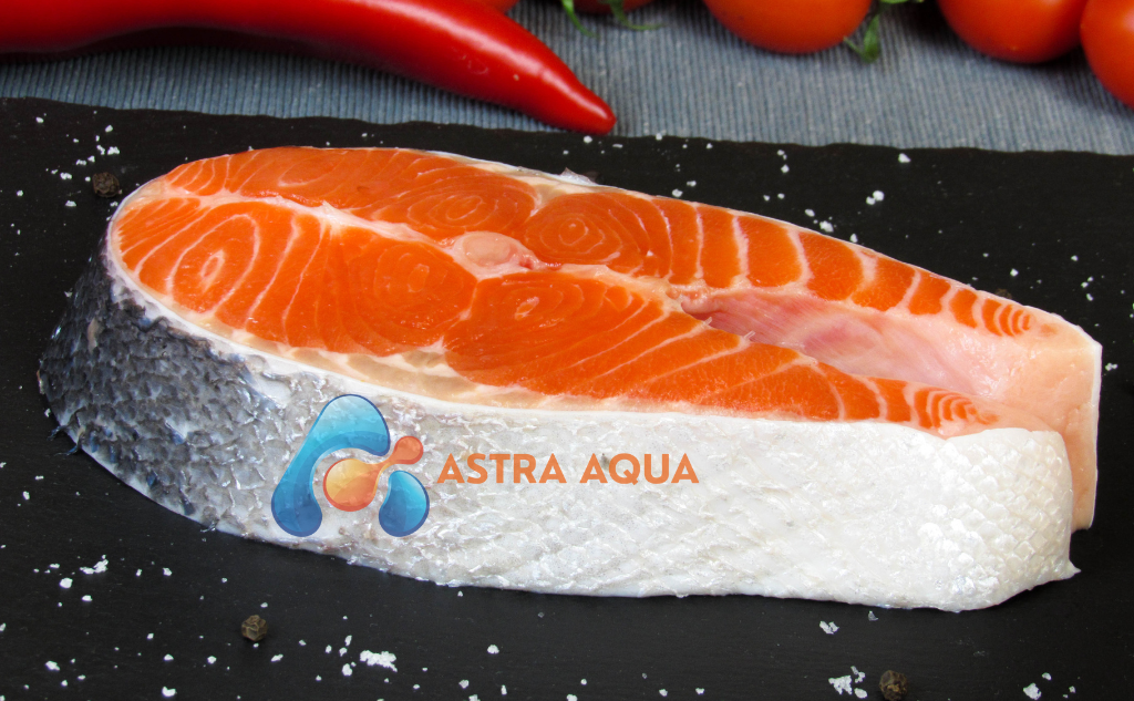 cá hồi cắt khoanh 