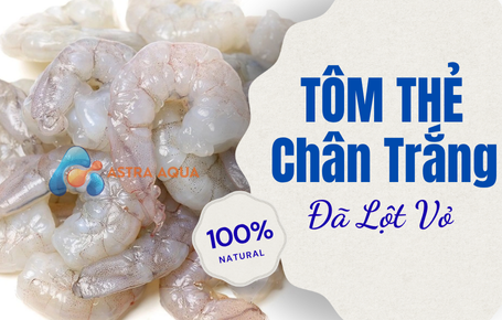 tôm thẻ chân trắng lột vỏ và chế biến