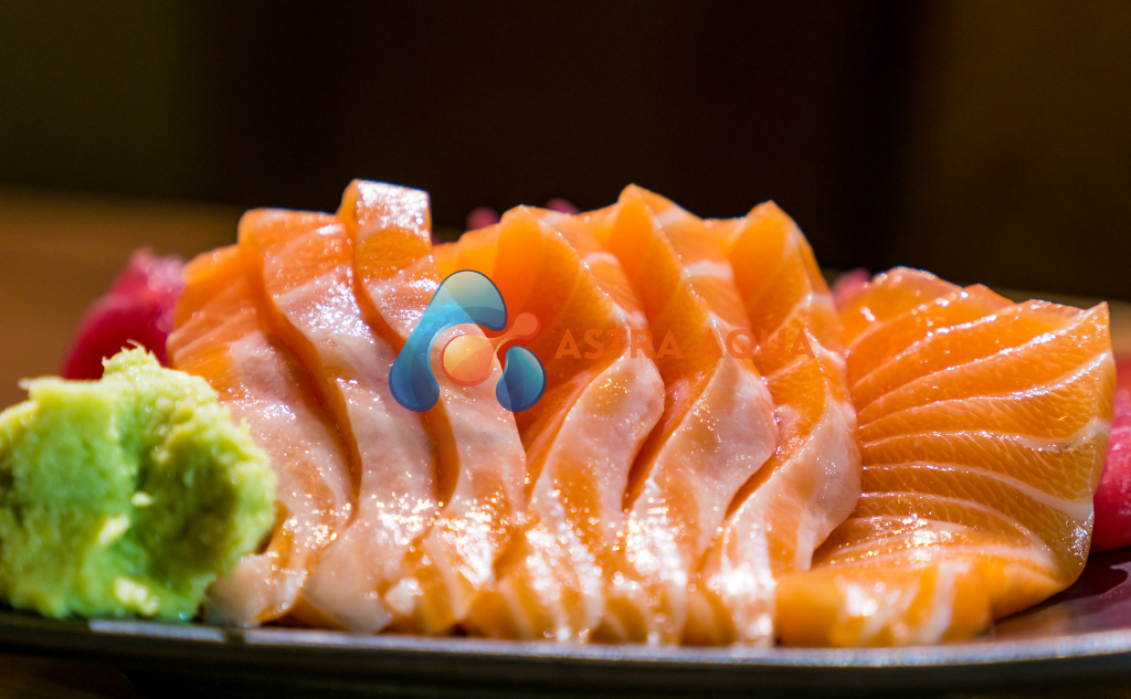 cá hồi cắt lát sashimi 