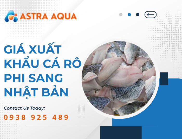 Giá xuất khẩu cá rô phi sang Nhật Bản