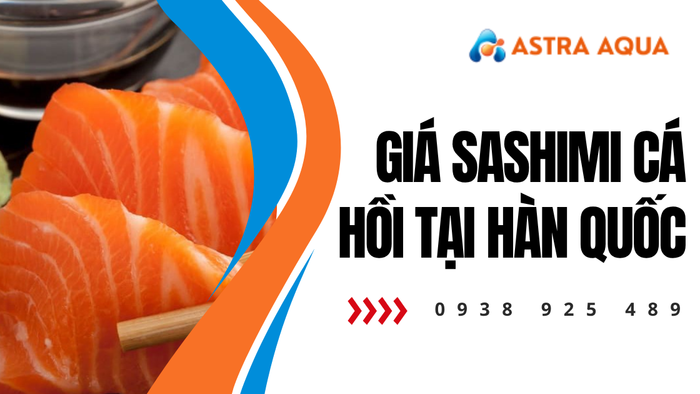 Giá sashimi cá hồi tại thị trường Hàn Quốc