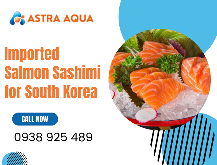 Imported Salmon Sashimi for South Korea