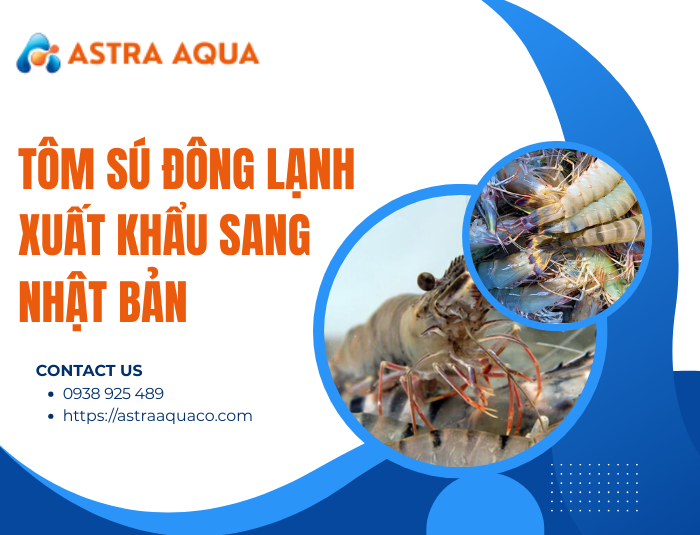 Tôm sú đông lạnh xuất khẩu sang Nhật Bản