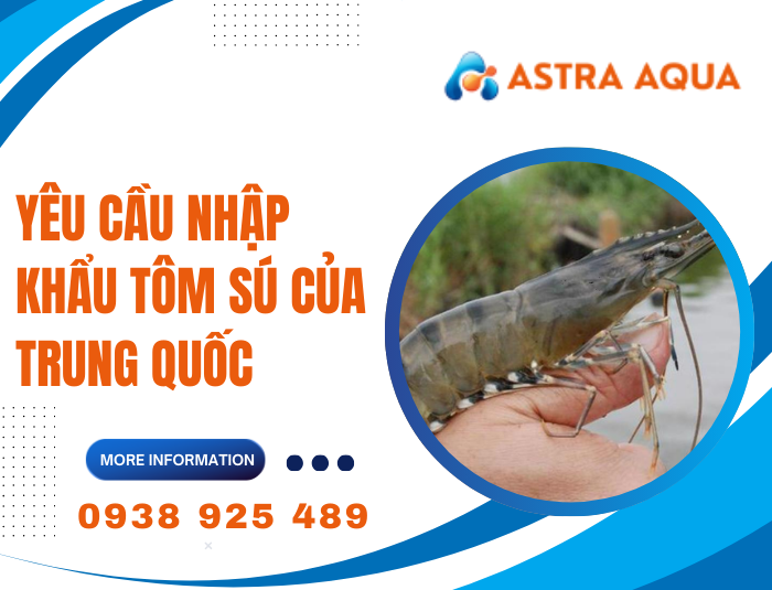 Yêu cầu nhập khẩu tôm sú của Trung Quốc