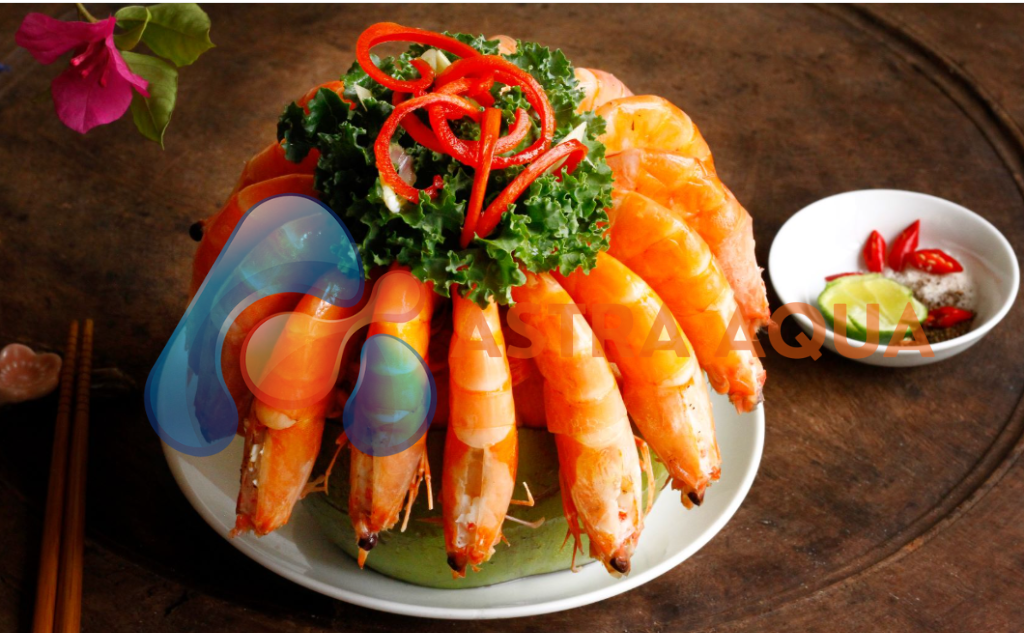 Tôm Sú Hấp Chín