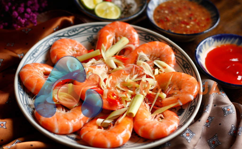 Tôm Sú Hấp Chín