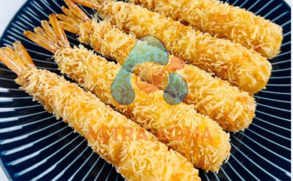 Tôm Sú Tẩm Bột Xiên Que