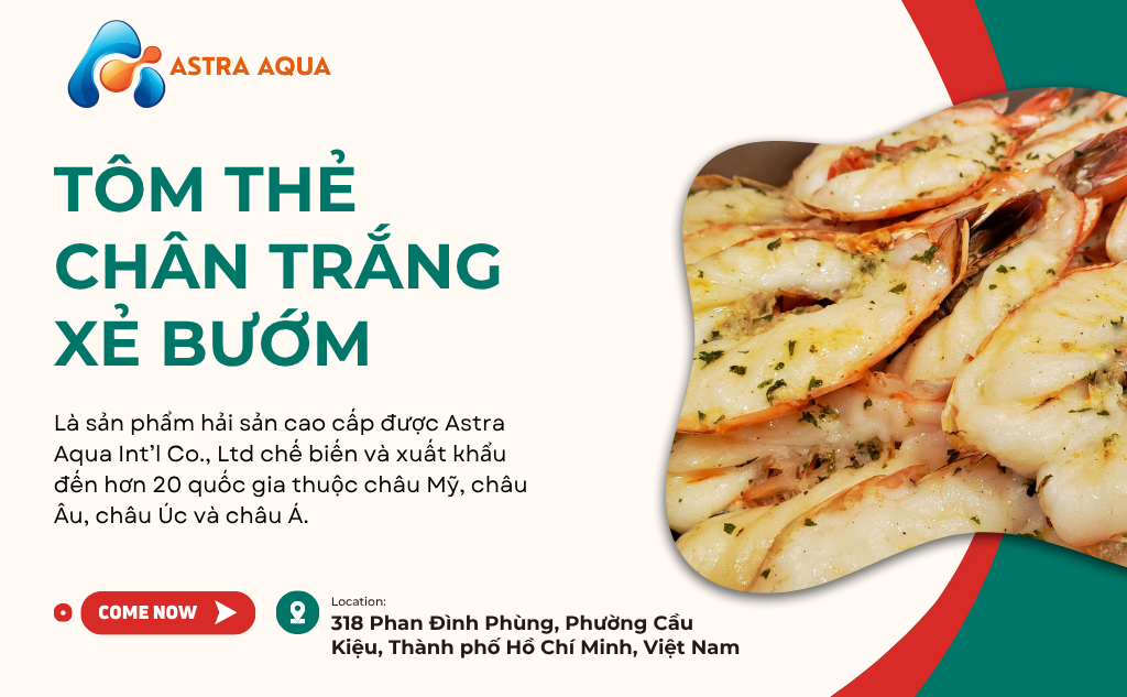 Tôm Thẻ chân trắng xẻ bướm